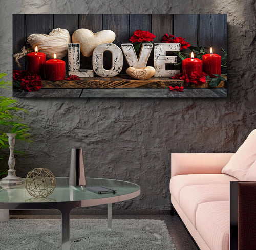 Led Işıklı Uzaktan Kumandalı Oda Mumları Model 2 Kanvas Tablo