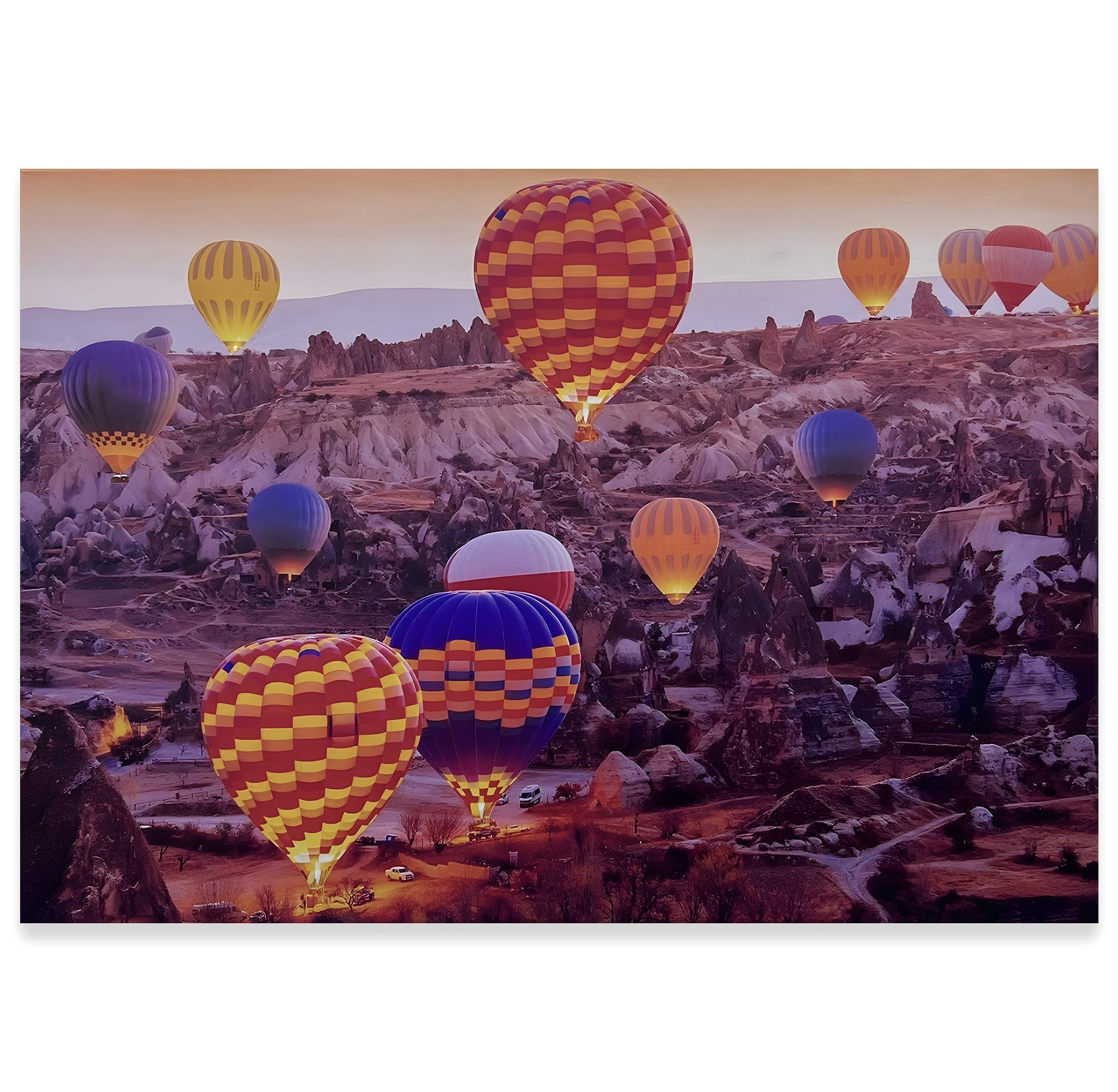 Hava Balonu – Uzaktan Kumandalı LED Işıklı Kanvas Tablo