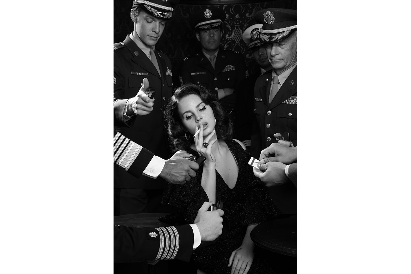 lana del rey smoking, vogue, kanvas tablo