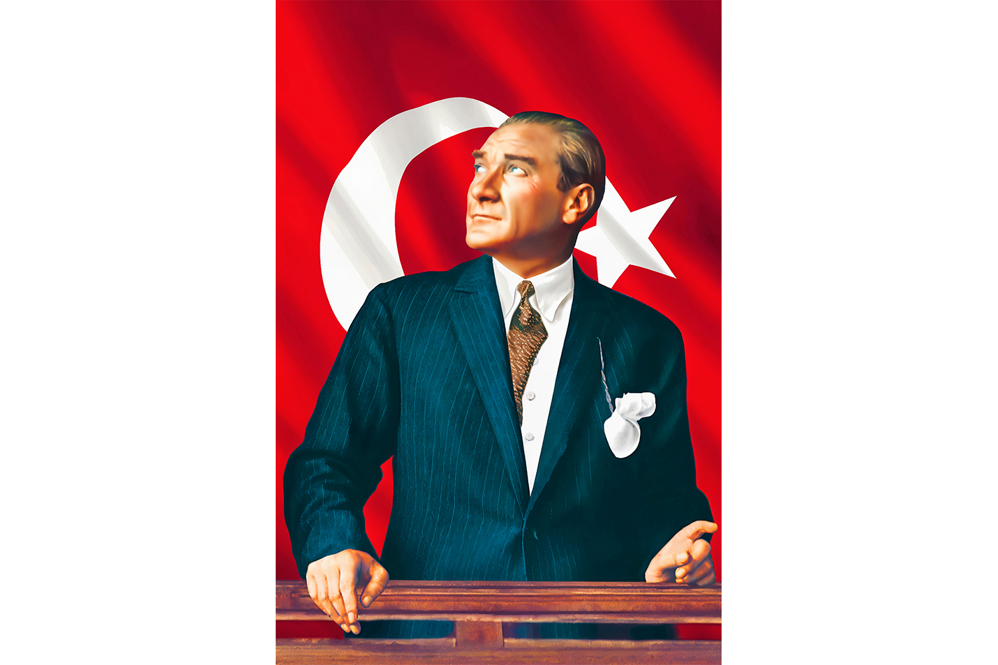 Atatürk portre model 19, art, kanvas tablo