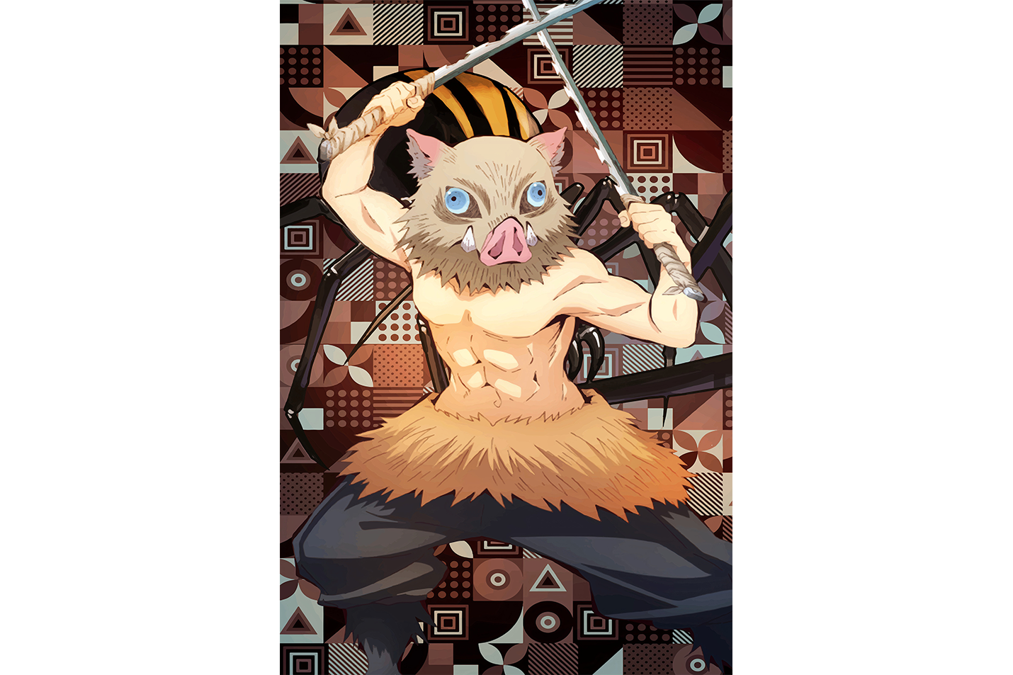 demon slayer model 16, series, anime, gaming art, art, kanvas tablo