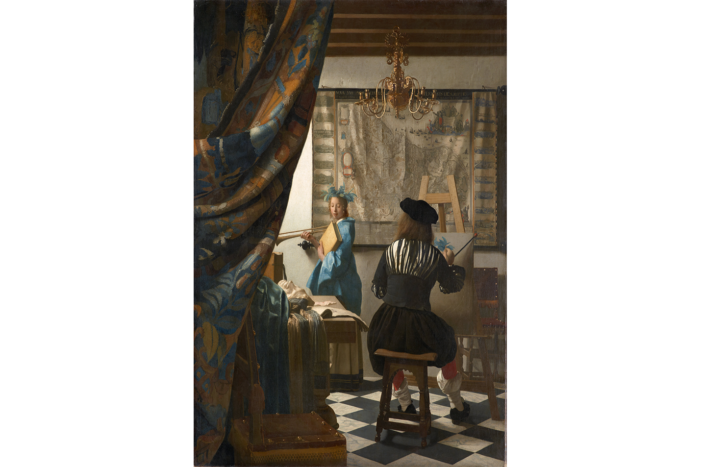 Johannes Vermeer Ressamın Atölyesi Kanvas Tablo