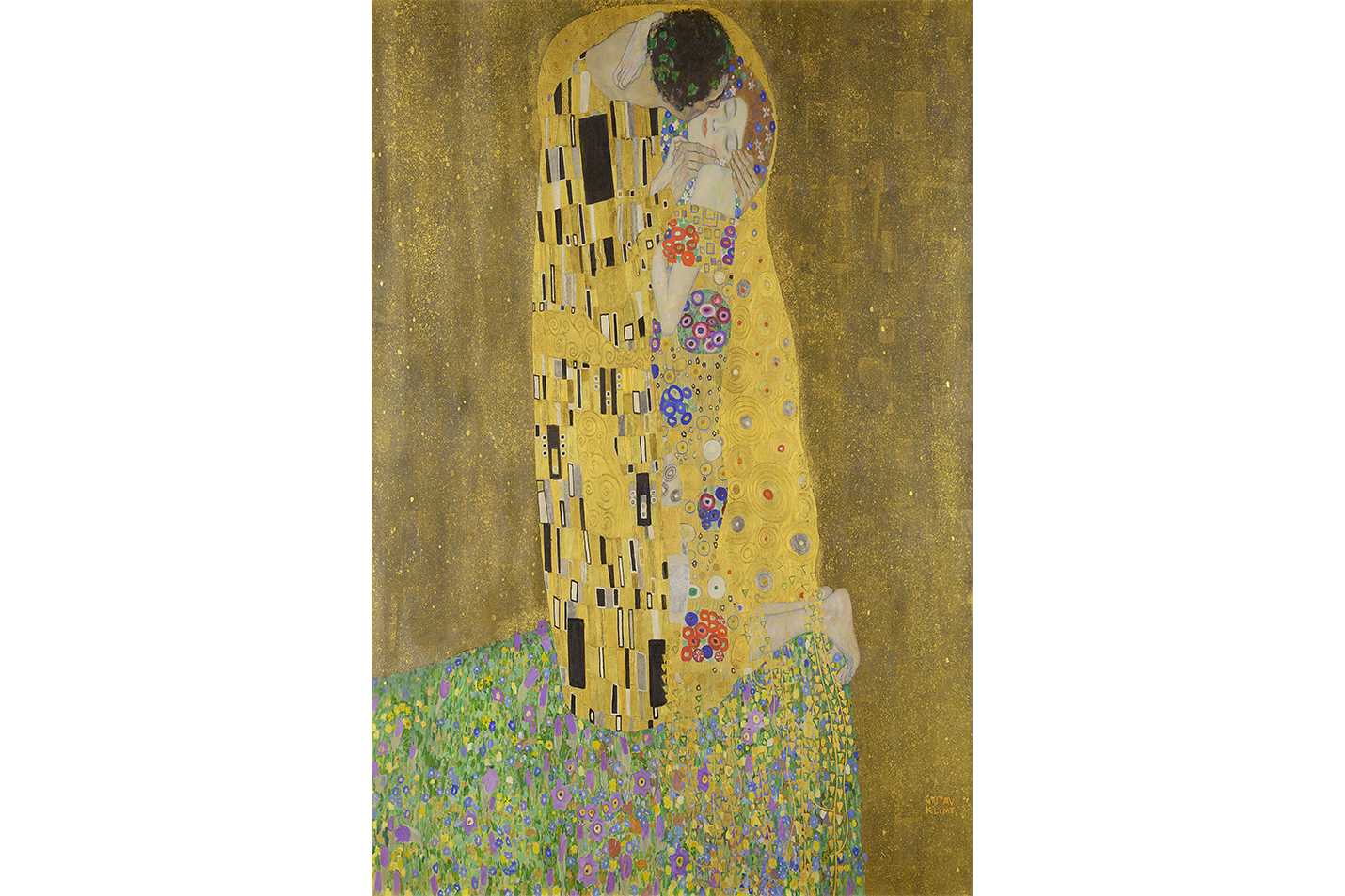 Gustav Klimt The Kiss Kanvas Tablo