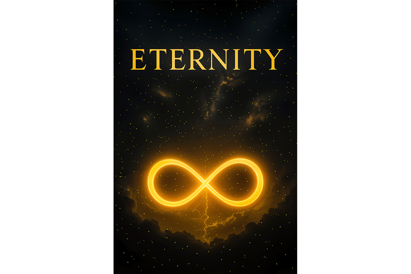 ai creation, eternity, quote, ai art, art, kanvas tablo