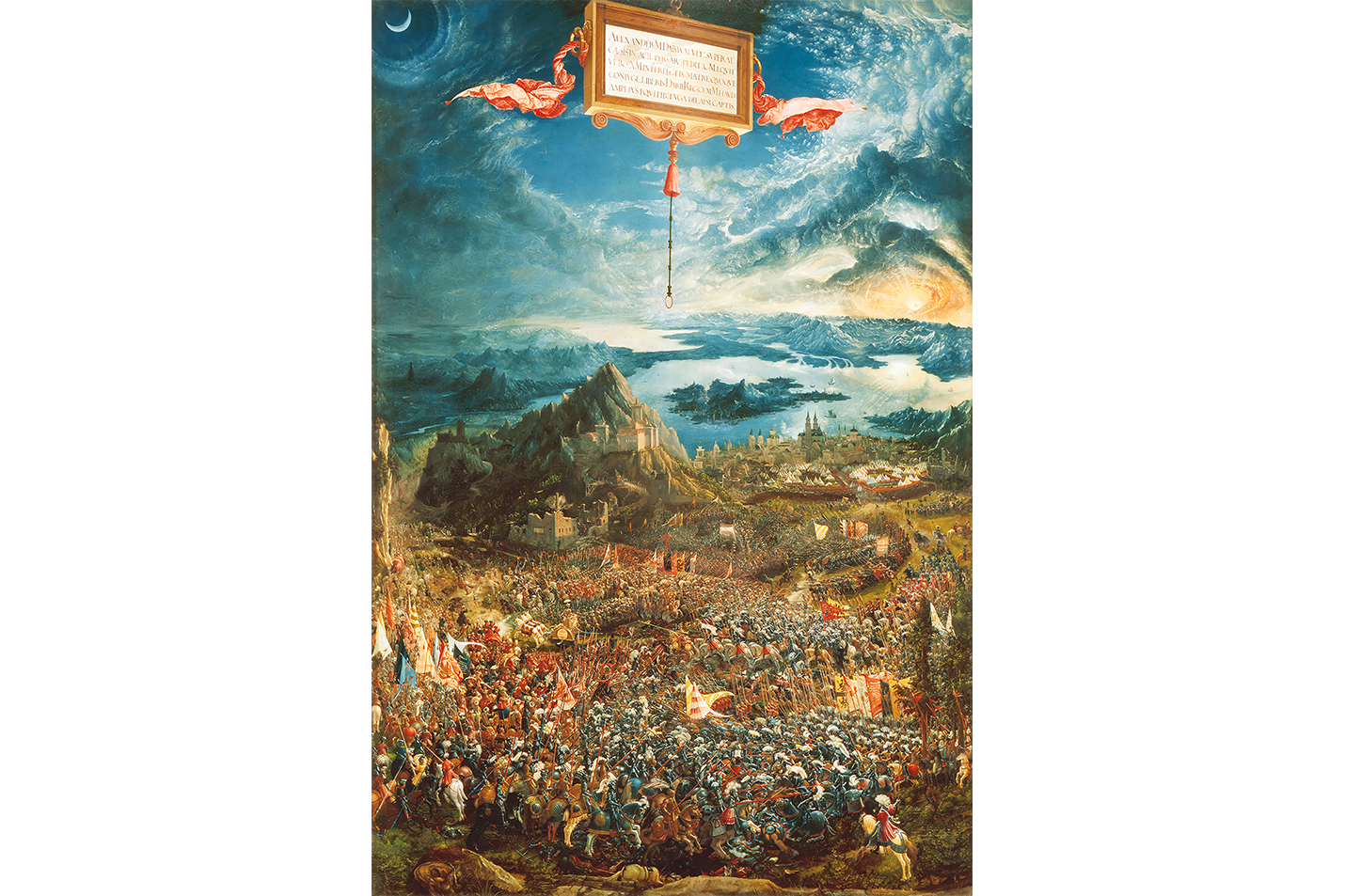 Albrecht Altdorfer Aleksander Savaşı Epik Detaylı Kanvas Tablo