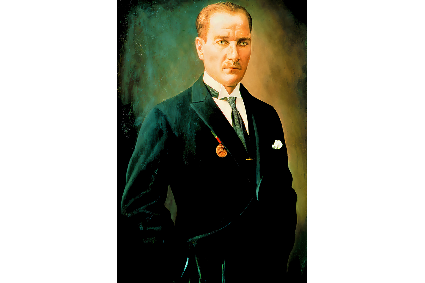 Atatürk portre model 14, art, kanvas tablo