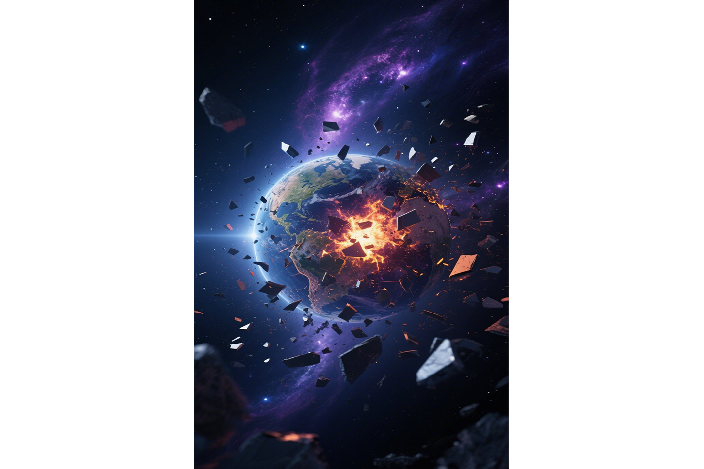 ai creation, as the world explodes, andromeda, ai art, art, kanvas tablo