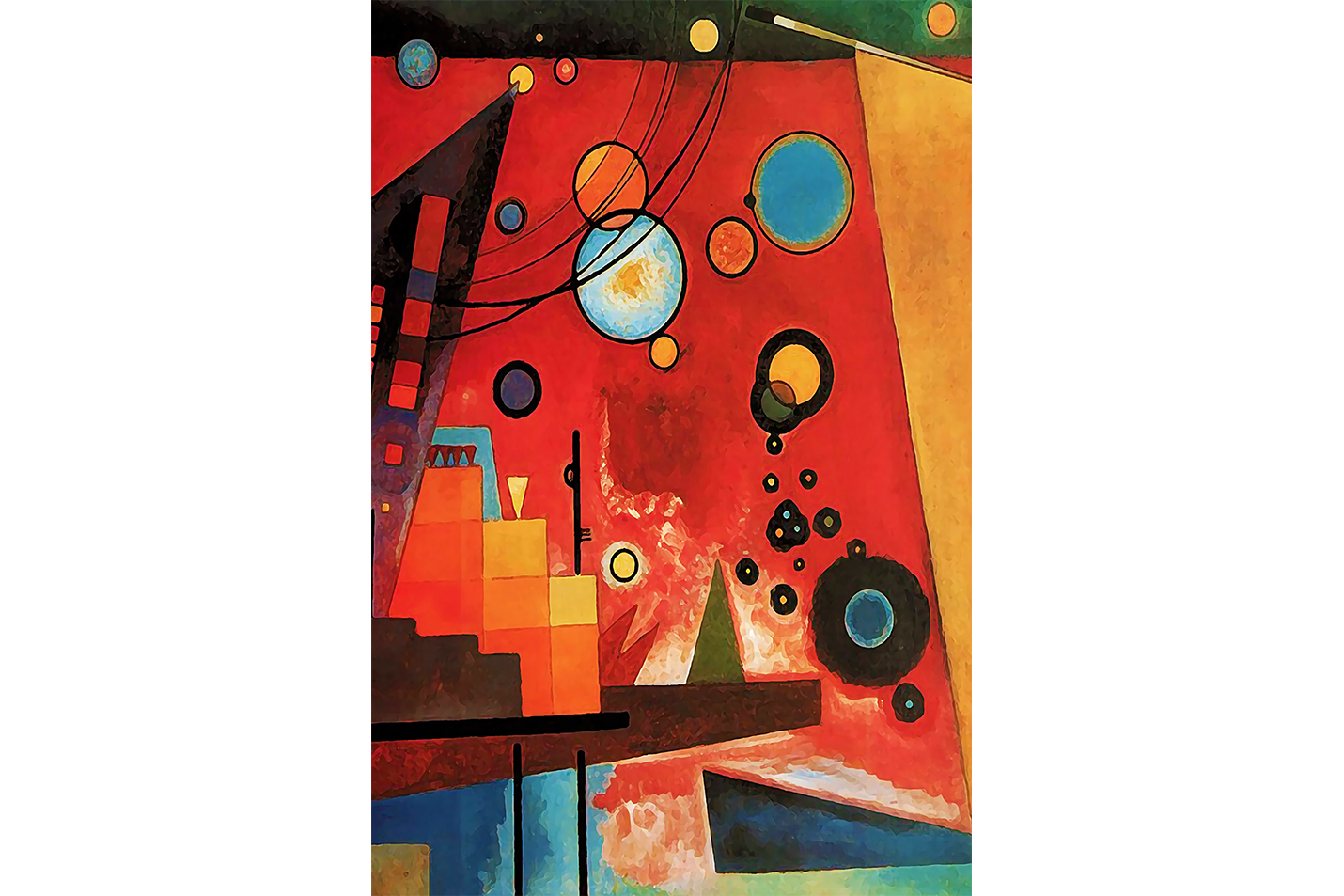 Wassily Kandinsky Geometrik Kompozisyon Soyut Sanat Kanvas Tablo