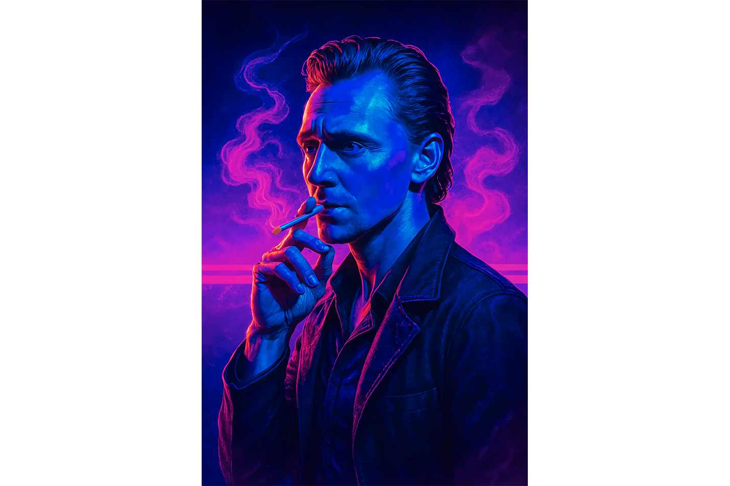 ai creation, Cyberpunk Loki Projects, ai art, art, kanvas tablo