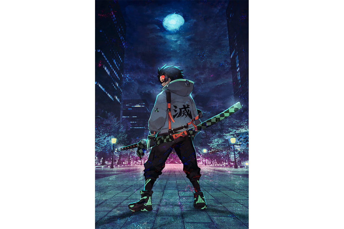demon slayer model 19, series, anime, gaming art, art, kanvas tablo