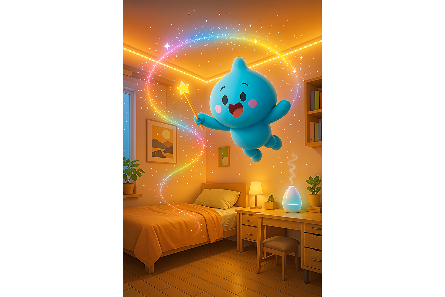 ai creation, magic minion, kid, ai art, art, kanvas tablo