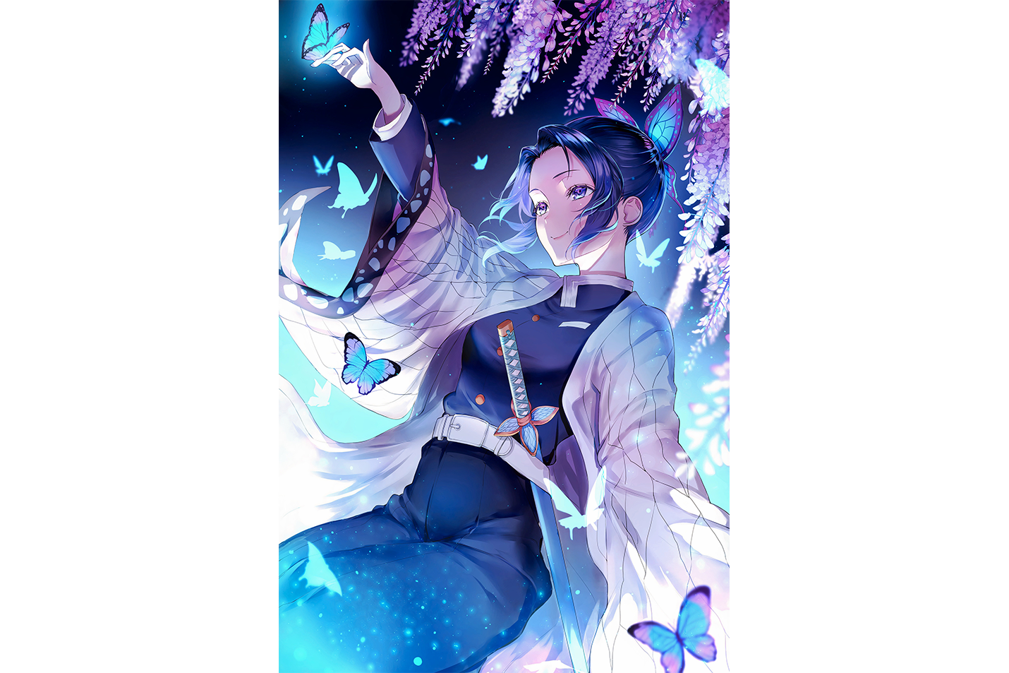 demon slayer model 4, series, anime, gaming art, art, kanvas tablo