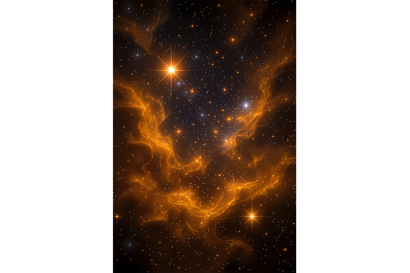 ai creation, star system and various fluctuations, ai art, art, kanvas tablo