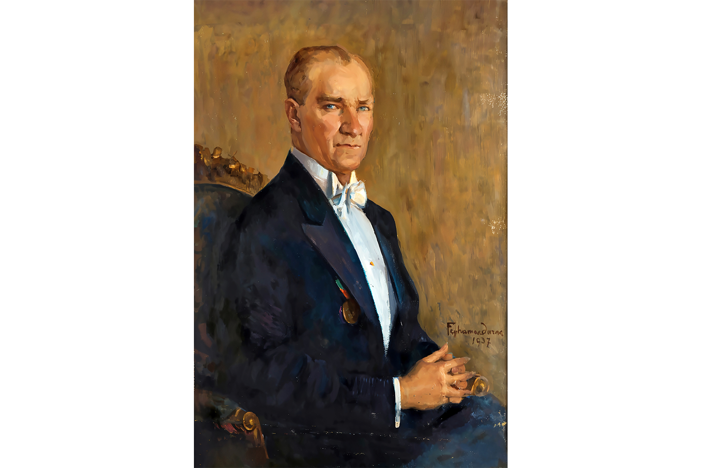 Atatürk portre model 4, art, kanvas tablo