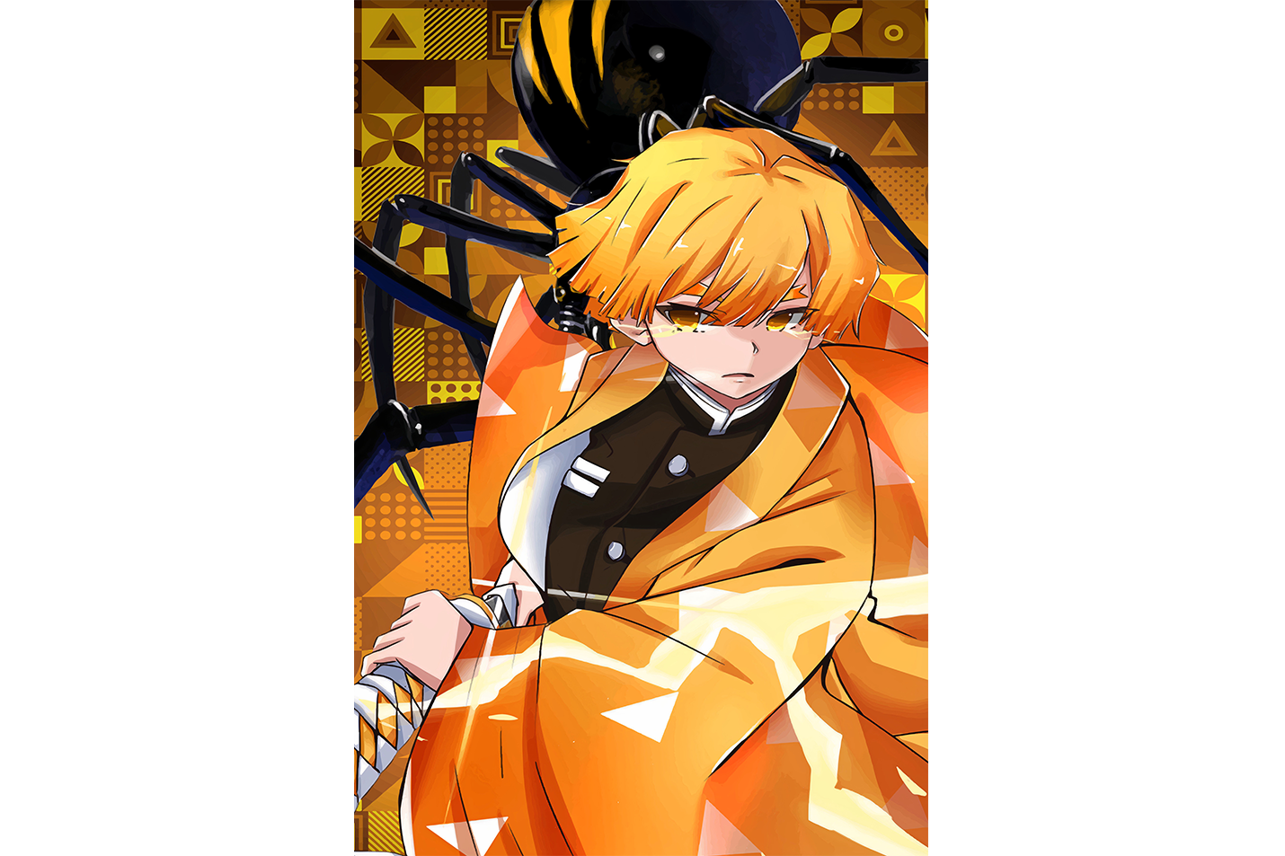 demon slayer model 11, series, anime, gaming art, art, kanvas tablo