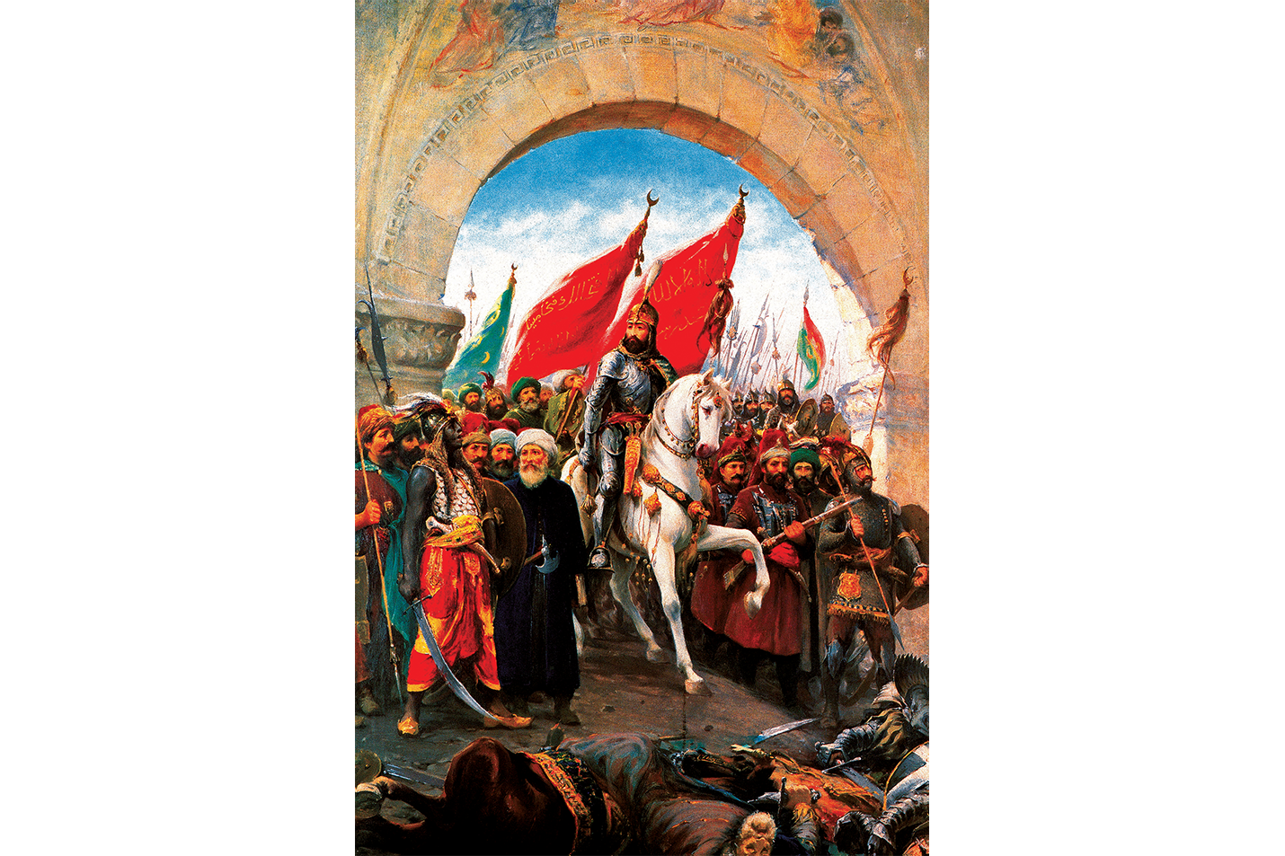 Fausto Zonaro İstanbul’un Fethi Fatih Sultan Mehmet Kanvas Tablo