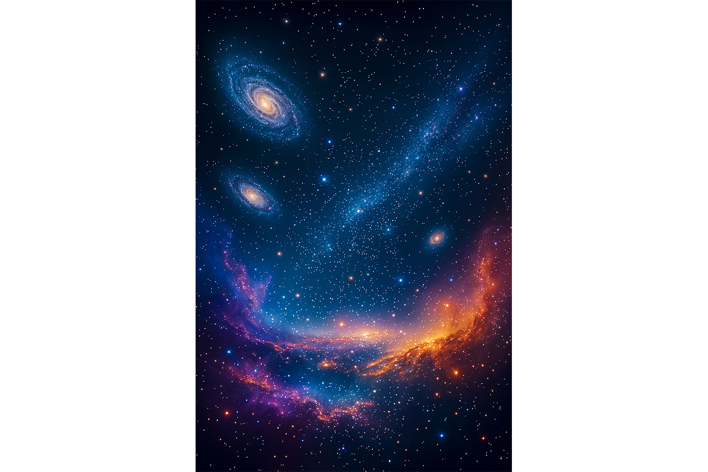 ai creation, nebulas, stars and spacescapes view, ai art, art, kanvas tablo
