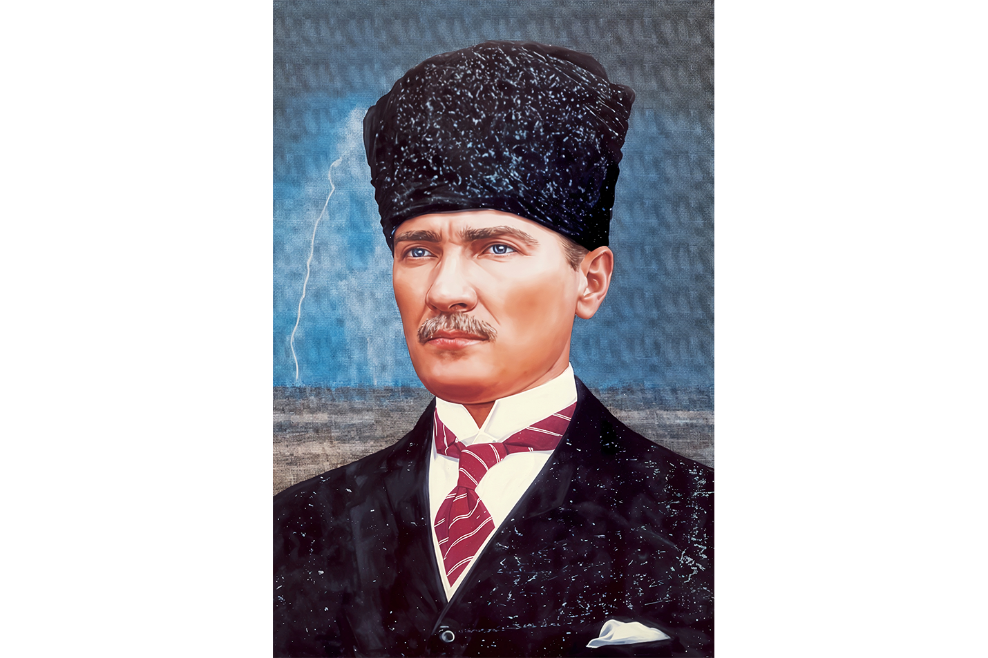 Atatürk portre model 5, art, kanvas tablo