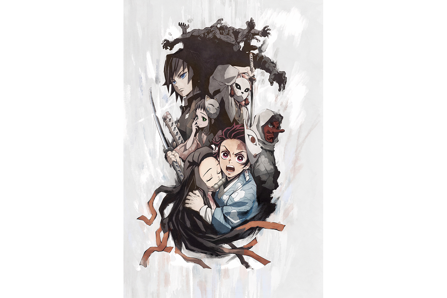 demon slayer model 10, series, anime, gaming art, art, kanvas tablo