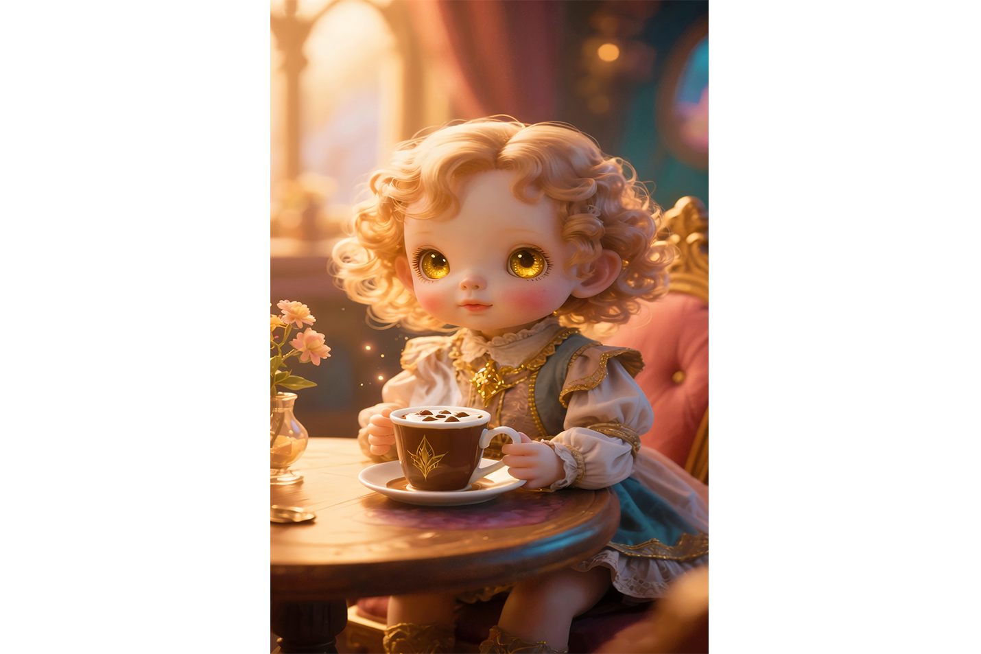 ai creation, baby doll model 2, kid, ai art, art, kanvas tablo