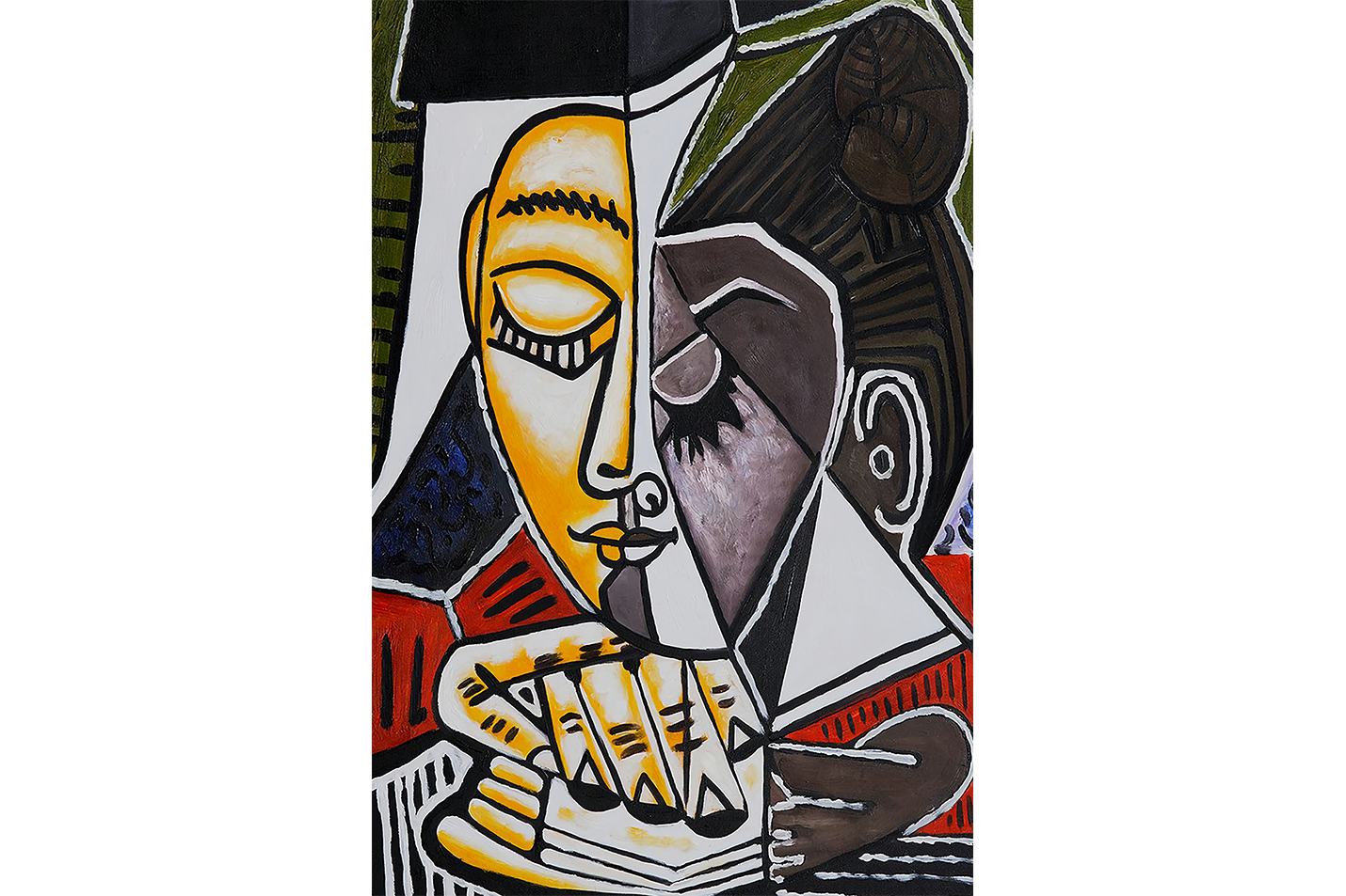 Pablo Picasso Okuyan Kadın Kübizm Portre Kanvas Tablo