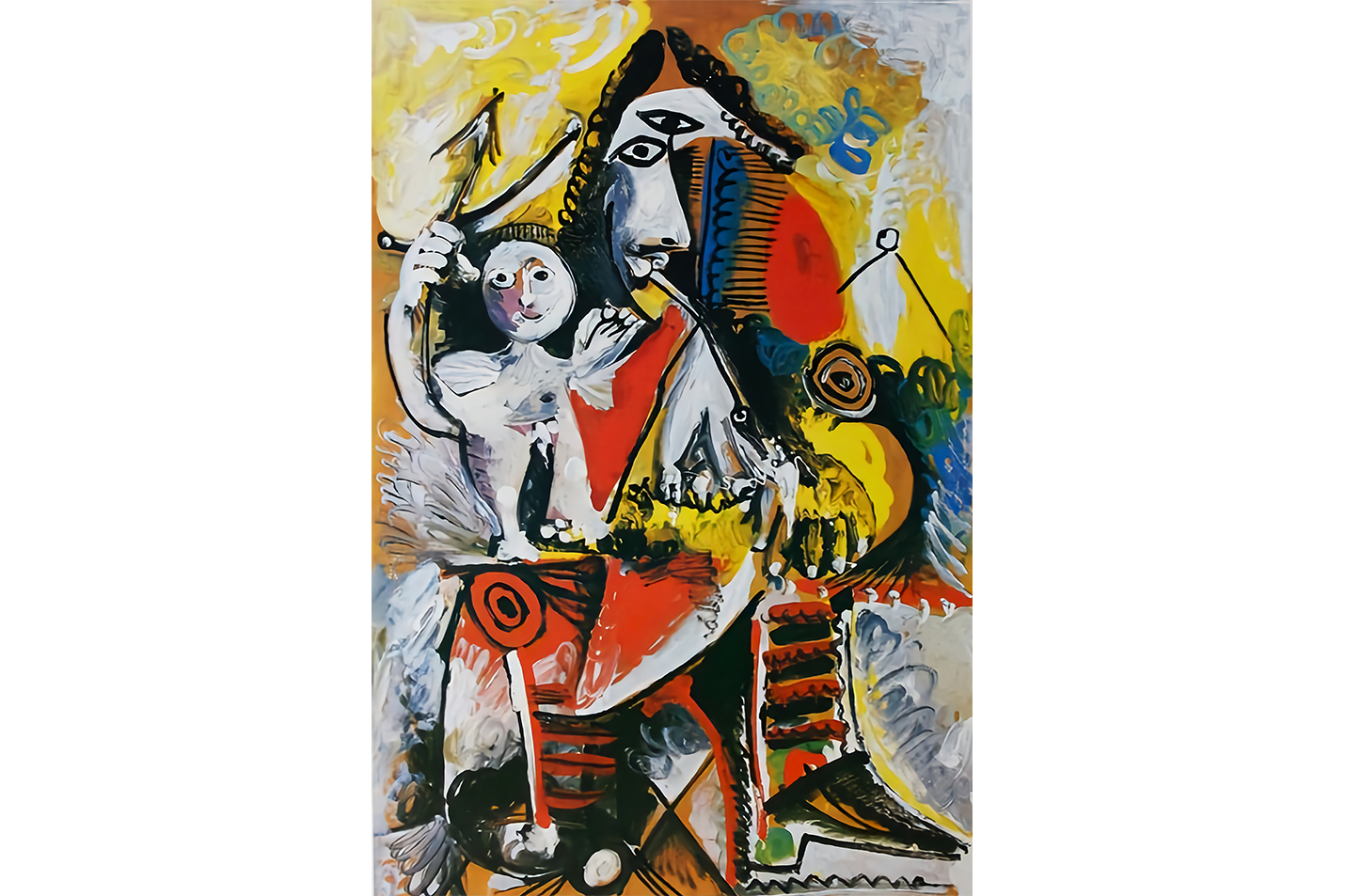 Pablo Picasso Müzik ve Figürler Ekspresif Kompozisyon Kanvas Tablo