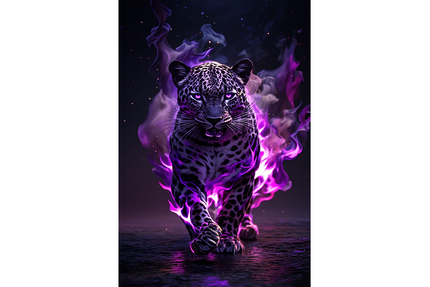 ai creation, manipulative jaguar model 2, pet, ai art, art, kanvas tablo