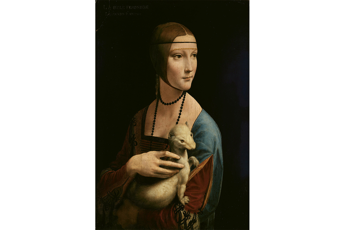 Leonardo da Vinci Erminli Kadın Kanvas Tablo