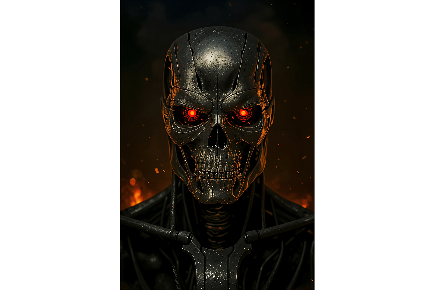 ai creation, the strongest skeleton, ai art, art, kanvas tablo