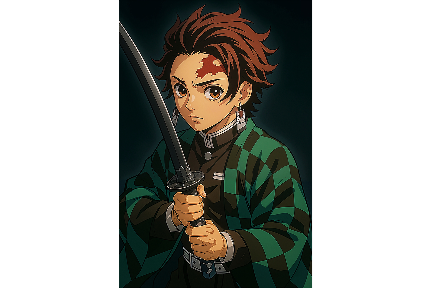 demon slayer model 20, series, anime, gaming art, art, kanvas tablo