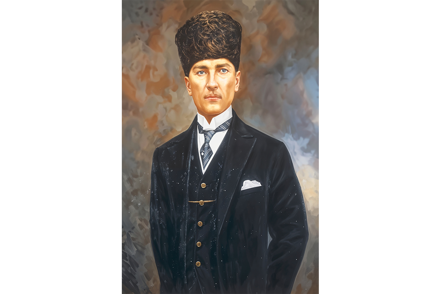 Atatürk portre model 10, art, kanvas tablo
