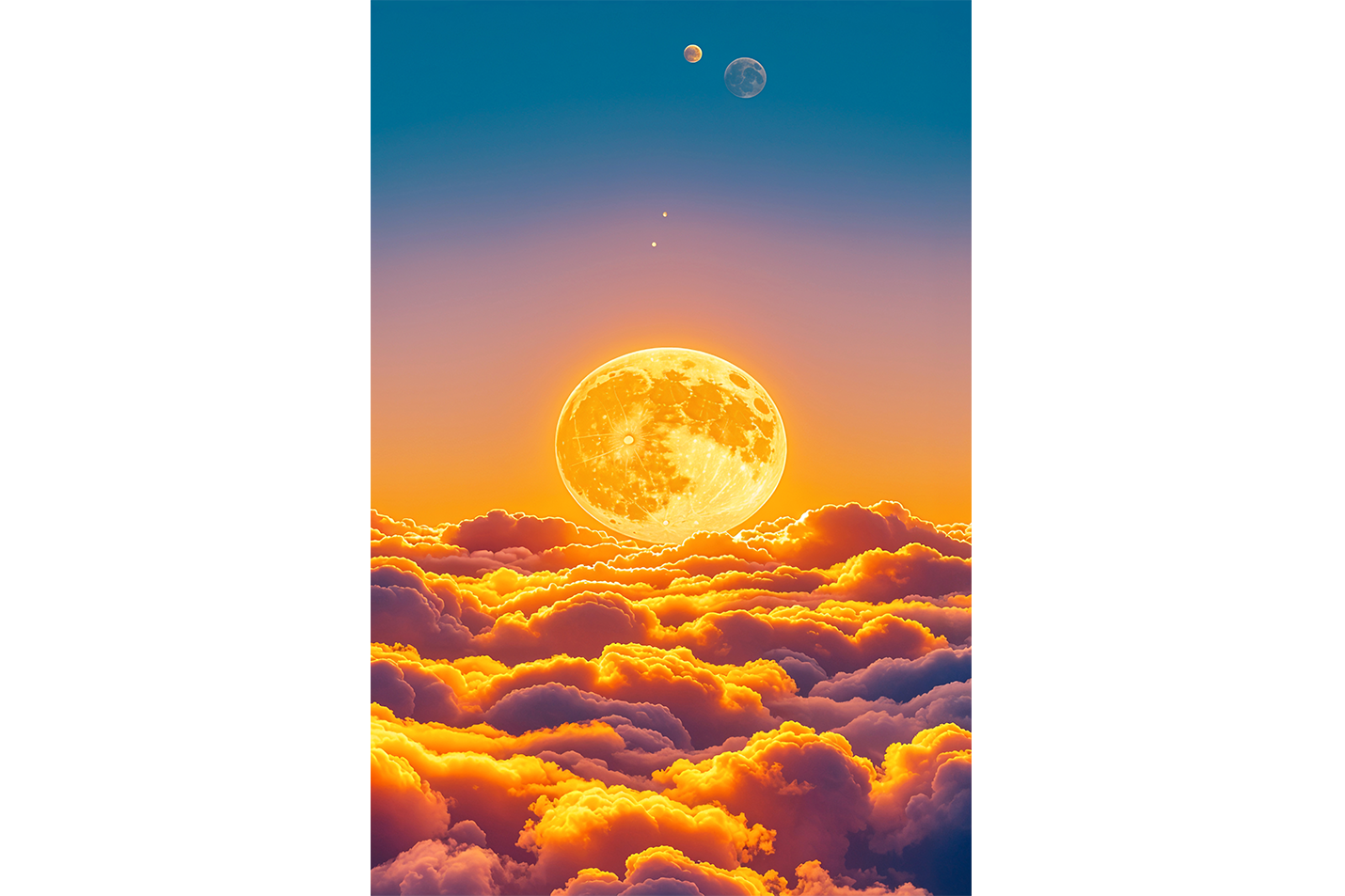 ai creation, the sun appearing above the clouds, andromeda, ai art, art, kanvas tablo
