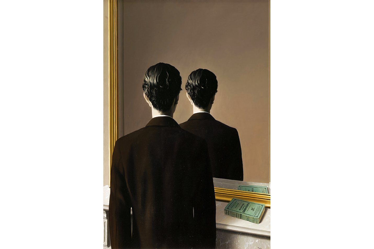 René Magritte İmgelerin İhaneti Aynadaki Adam Kanvas Tablo