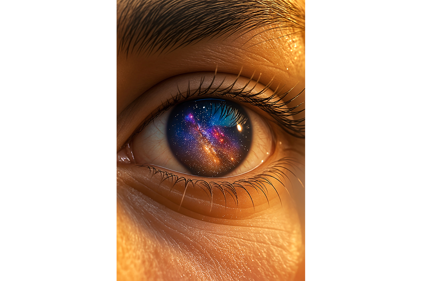 ai creation, universe on eyes, ai art, art, kanvas tablo