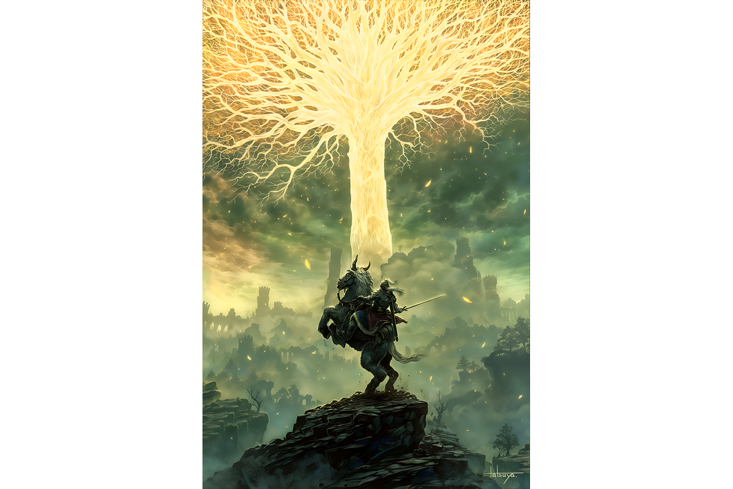 pc game, elden ring model 4, art, kanvas tablo