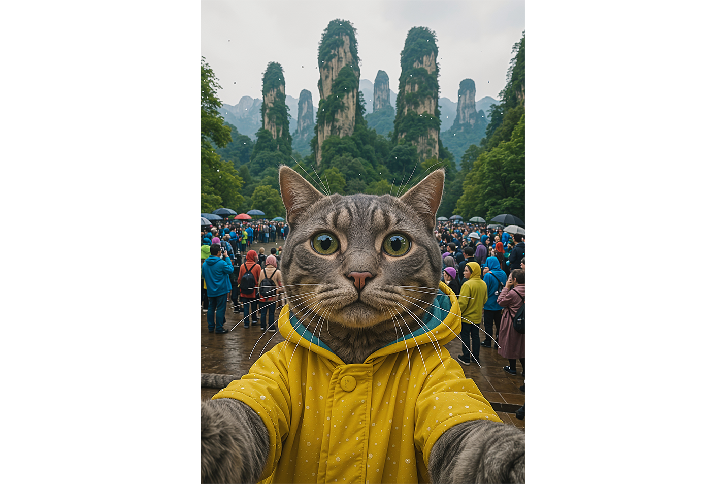 ai creation, cat on a trip, ai art, art, kanvas tablo