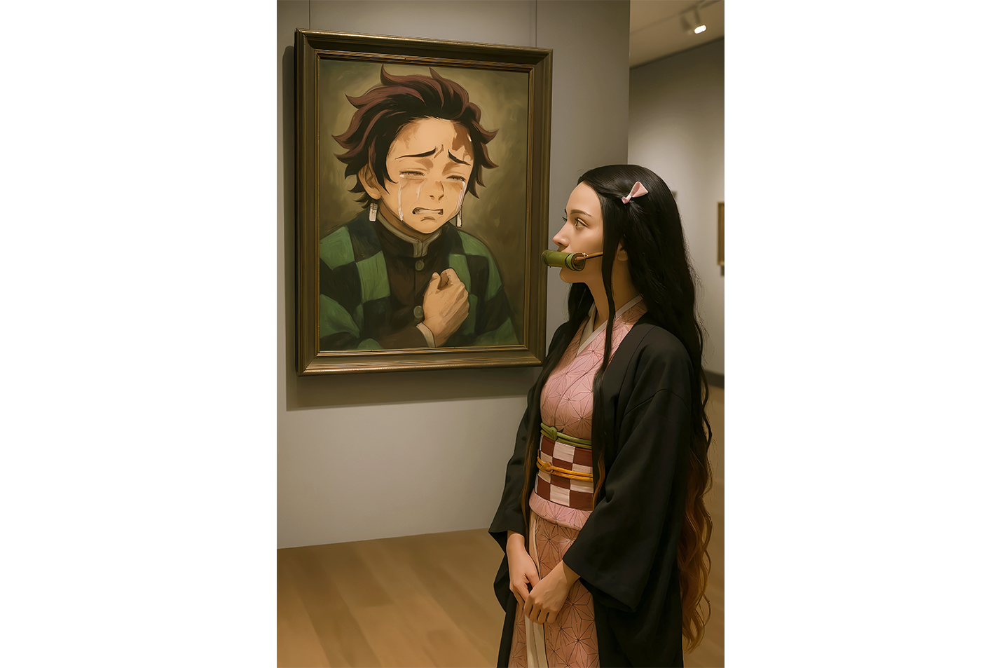 ai creation, demon slayer inception, ai art, art, kanvas tablo