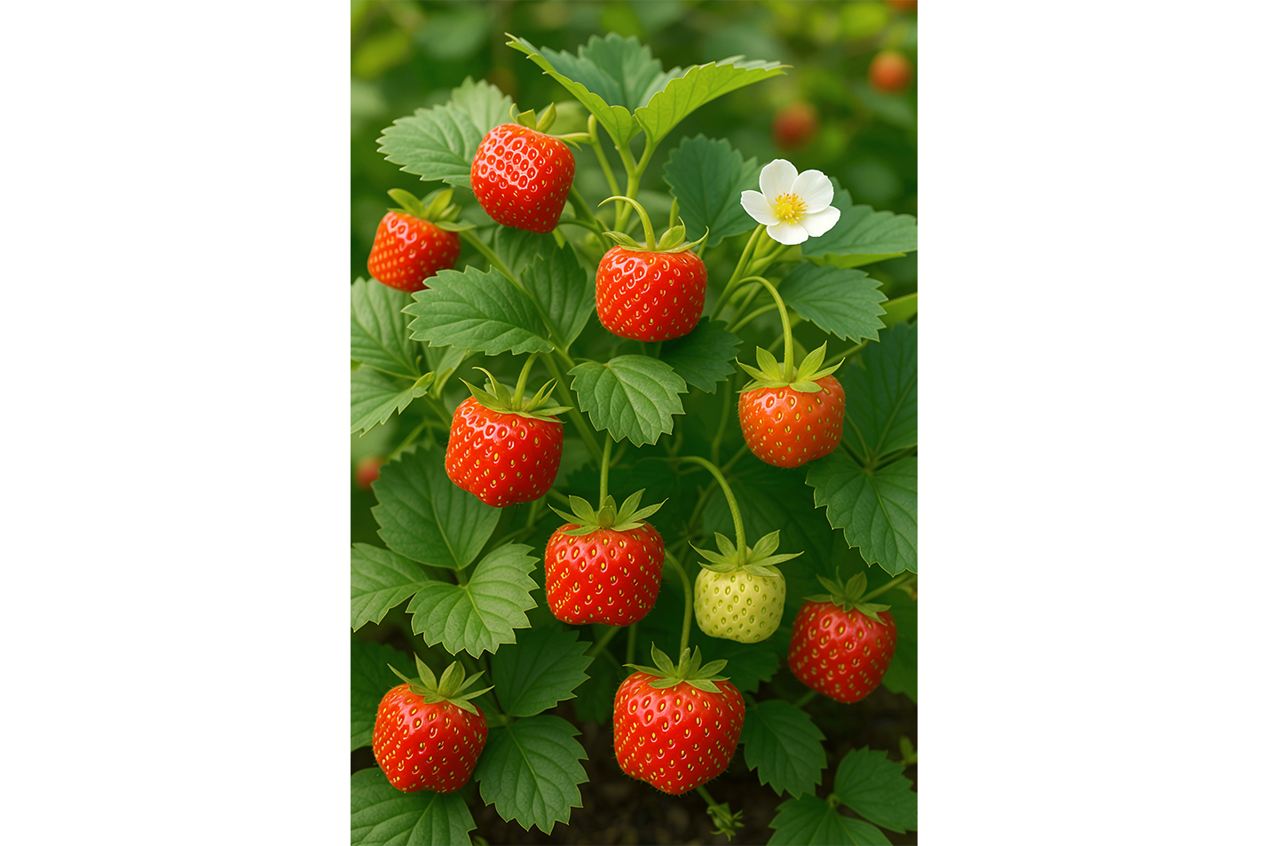 ai creation, square strawberries, ai art, art, kanvas tablo
