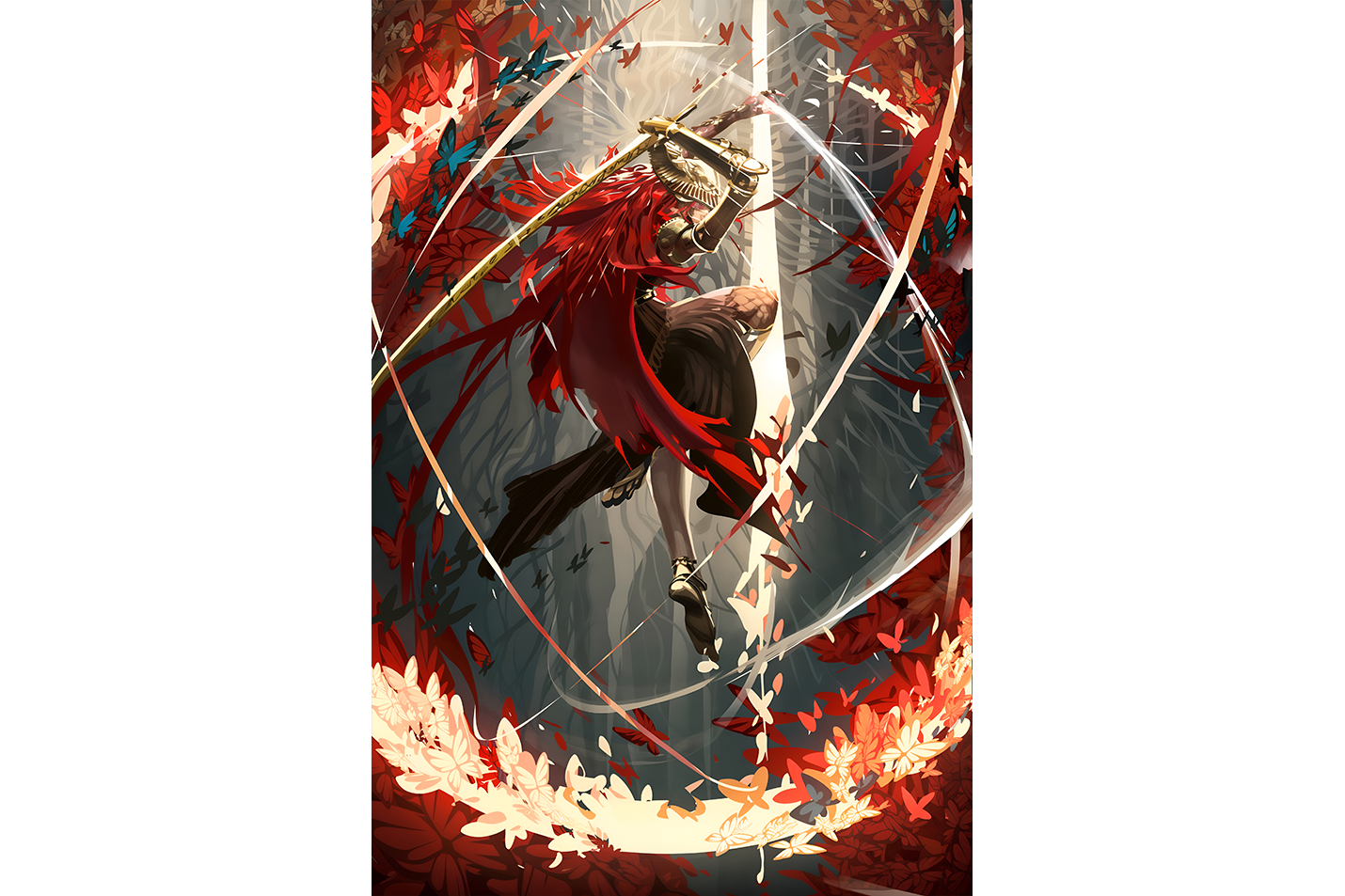 pc game, elden ring model 5, art, kanvas tablo