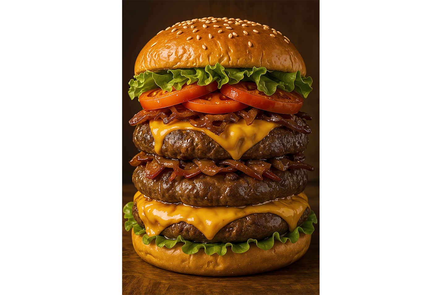 ai creation, triple whopper, ai art, art, kanvas tablo
