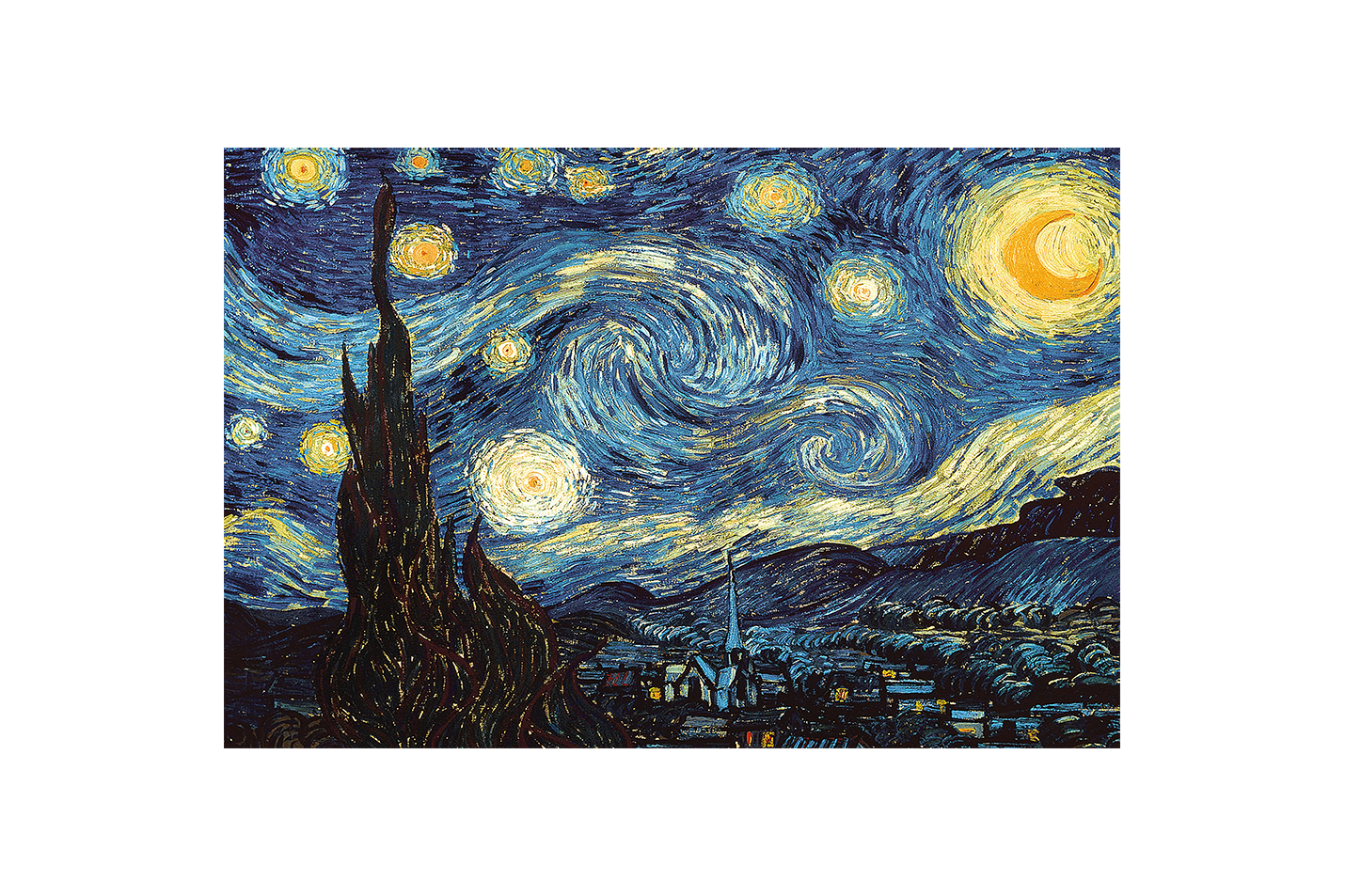 Vincent Van Gogh Yıldızlı Gece Efsanevi Sanat Eseri Kanvas Tablo