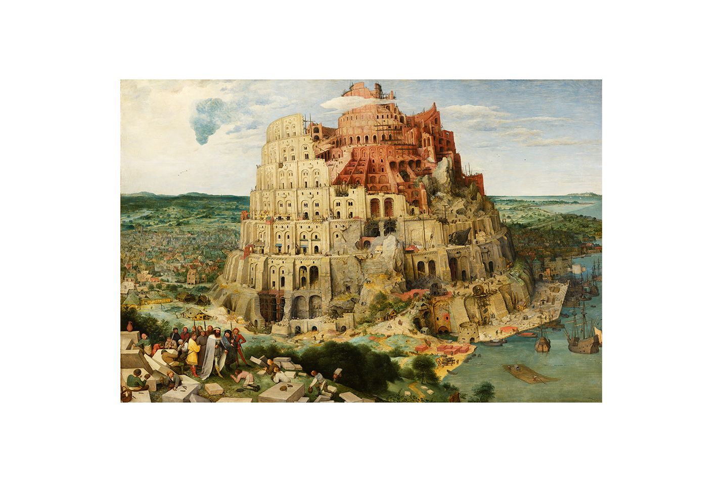 Pieter Bruegel'in Anıtsal Başyapıtı Babil Kulesi Kuzey Rönesansı Kanvas Tablo
