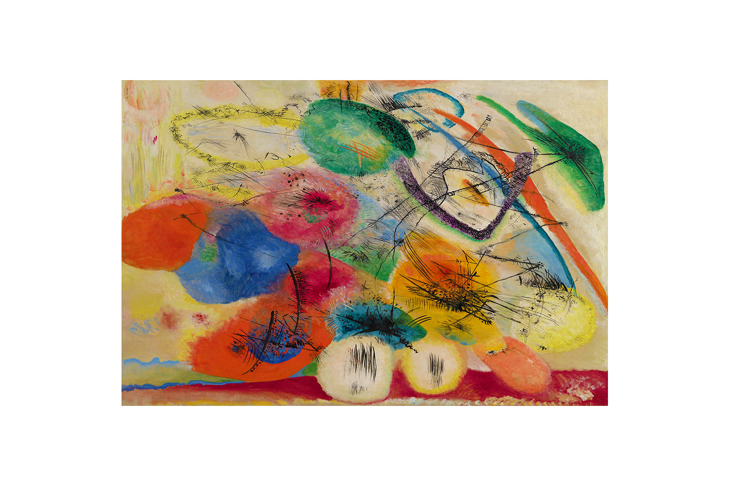 Wassily Kandinsky'nin Kozmik Başyapıtı Daire İçinde Daireler Bauhaus Soyut Kanvas Tablo