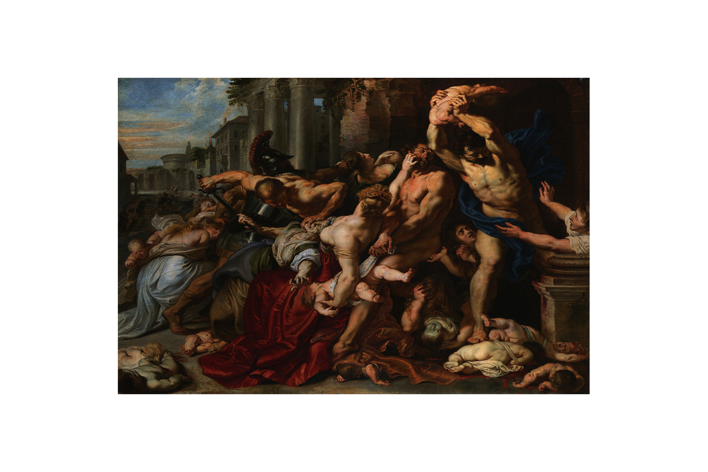 Peter Paul Rubens'in Sarsıcı Başyapıtı Masumların Katliamı Barok Kanvas Tablo