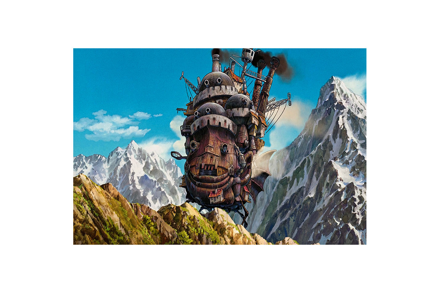 howls moving castle model 11, anime, studio ghibli theme, art, kanvas tablo