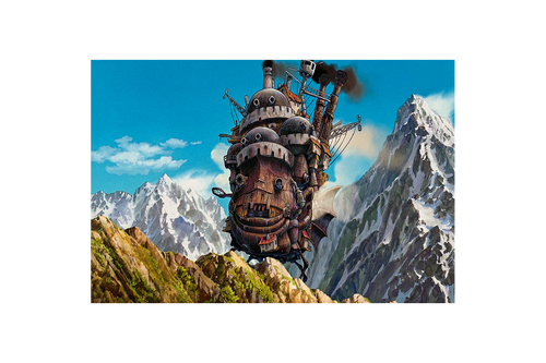 howls moving castle model 11, anime, studio ghibli theme, art, kanvas tablo