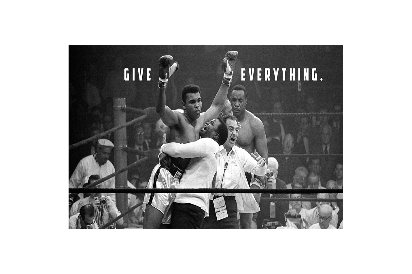 Muhammad Ali, give everything, quote, art, kanvas tablo