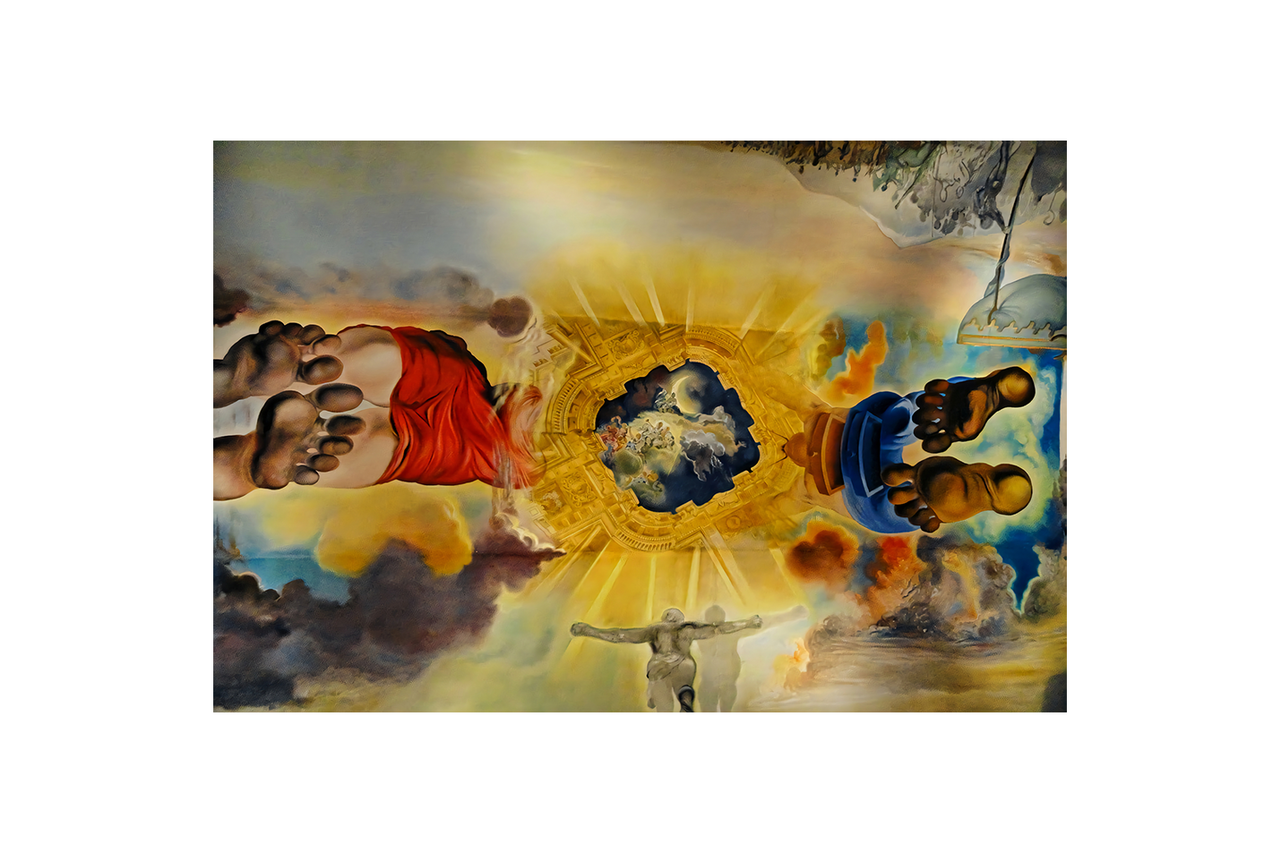 Salvador Dalí'nin Anıtsal Eseri Rüzgarlar Sarayı Tavan Resmi Sürrealist Kanvas Tablo