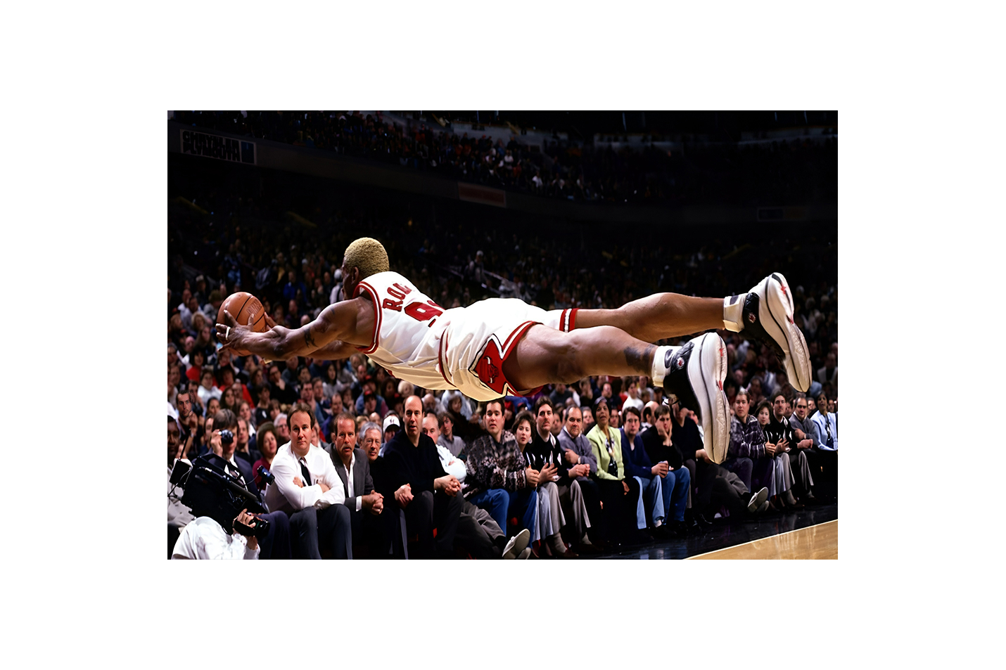 dennis rodman flying man, sport, kanvas tablo