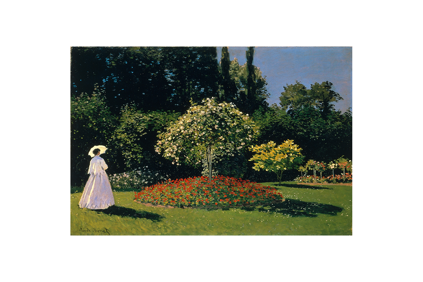 Claude Monet "Bahçedeki Kadın" | Empresyonist Bahçe Manzarası Kanvas Tablo